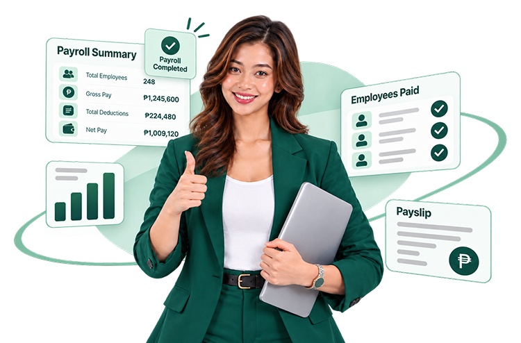 Payroll dashboard illustration
