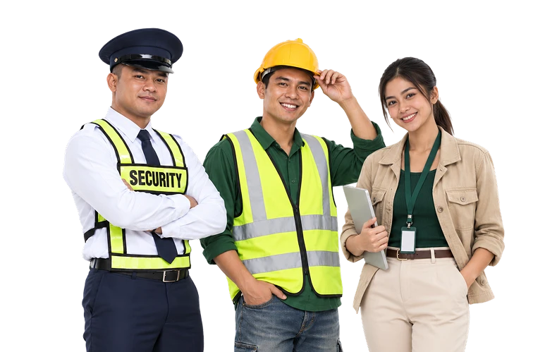 Security, field, and office staff using Tubo Timekeeping